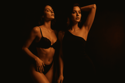 Fondo premium oscuro con luces doradas suaves