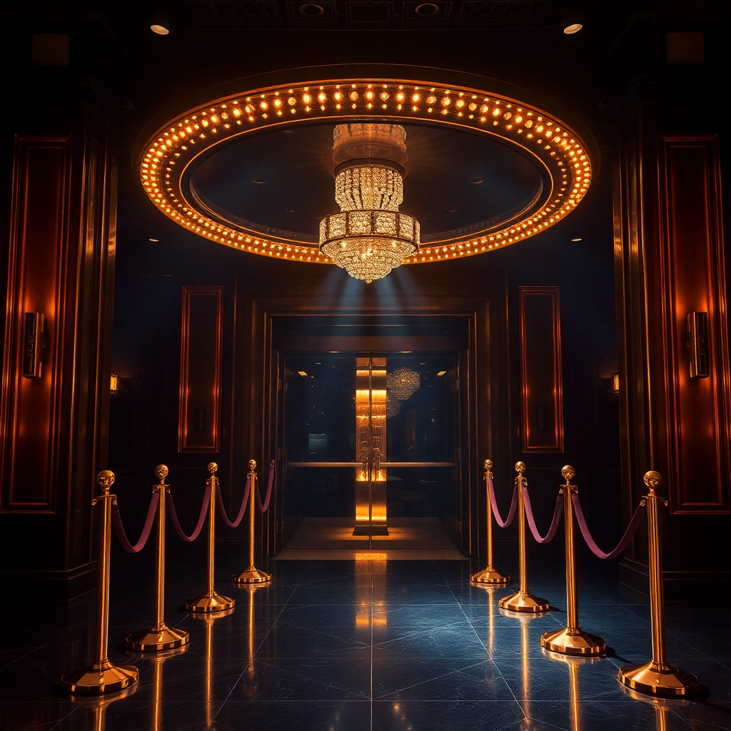 Luxury nightclub entrance
